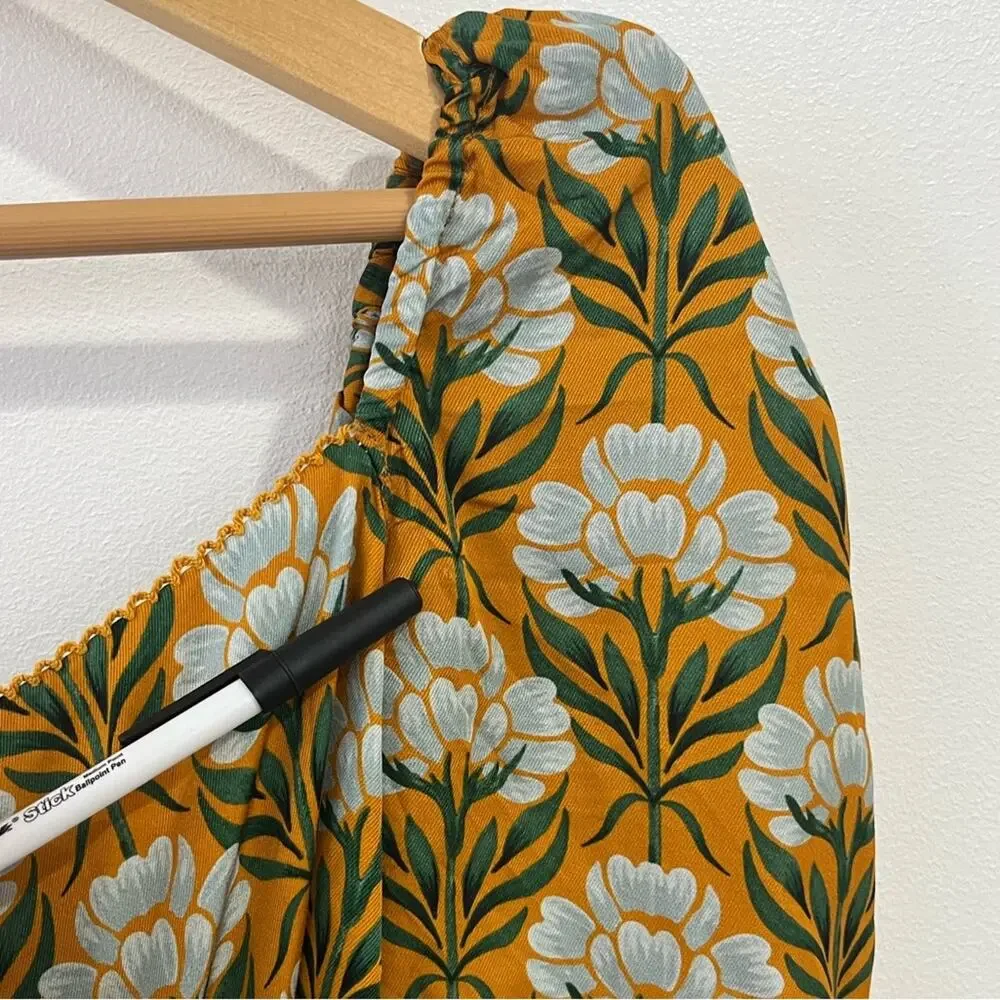 Agua By Agua Bendita Cuarzo Maxi Dress M Long Sleeve Luxury Resort - Picture 8 of 13